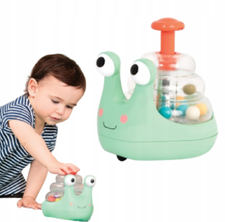 Rolling Light Up Snail Popper Toy MCG Gifts - Main Image